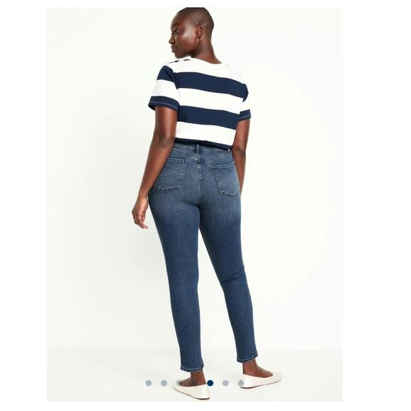 NWT Old Navy Plus High-Waisted Wow Super-Skinny Jeans Size 18 - Picture 8 of 9